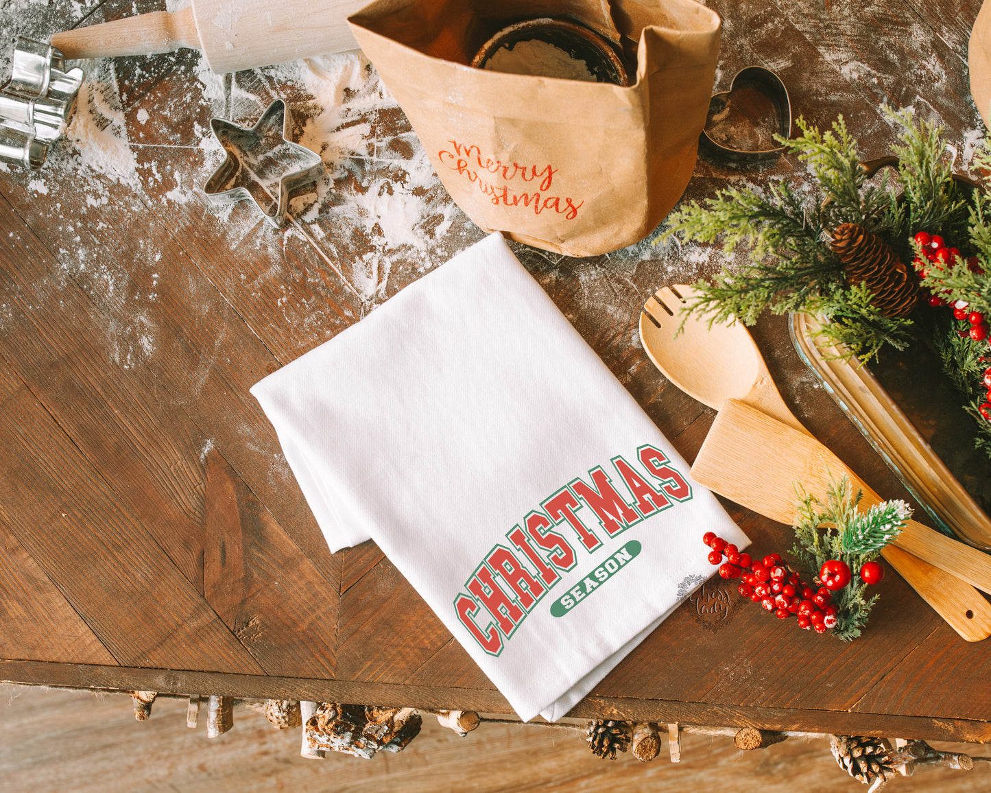 Christmas Season Dish Towel