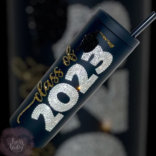 Graduation Class of 2023 Rhinestone Tumbler