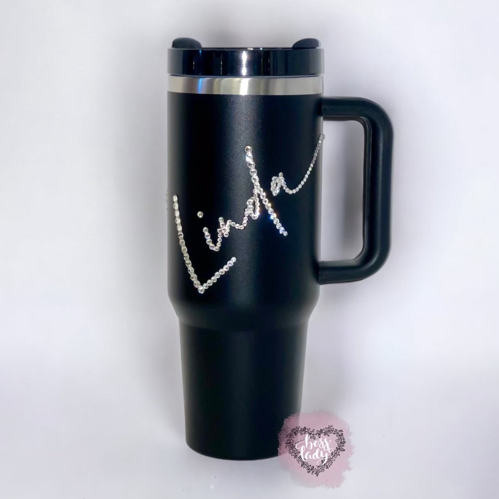 Personalized 40 oz Rhinestone Tumbler