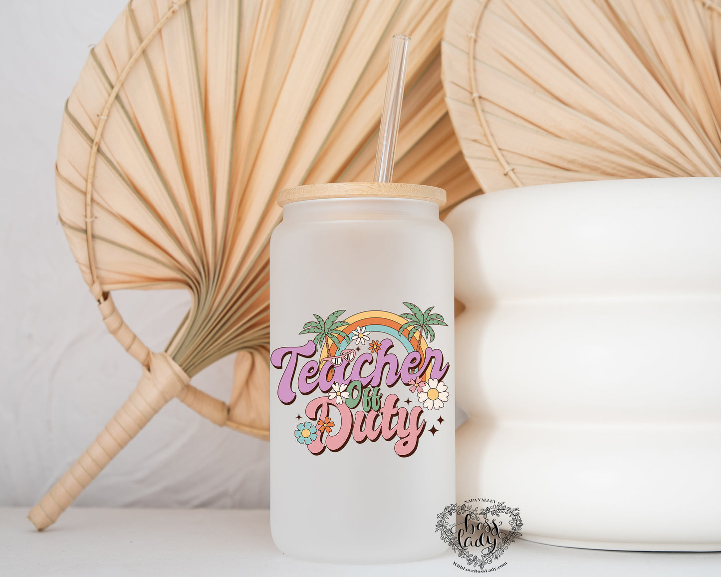 Teacher off duty Glass Can Tumbler