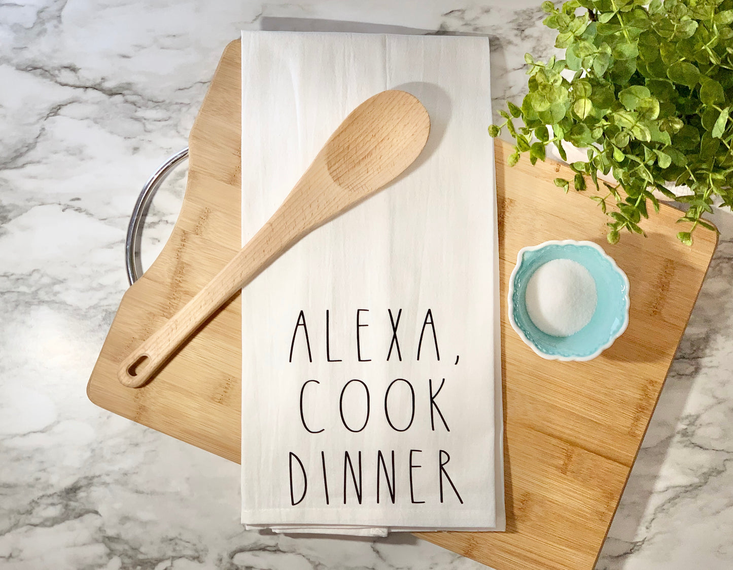 Alexa Cook Dinner Dish Towel