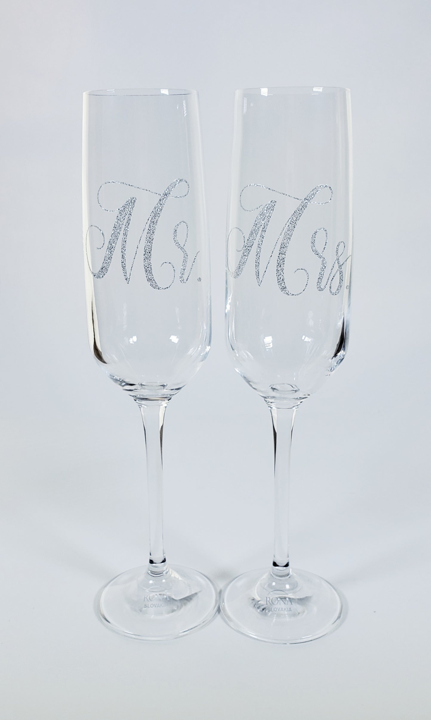 Mr. & Mrs. Champagne Flutes Set