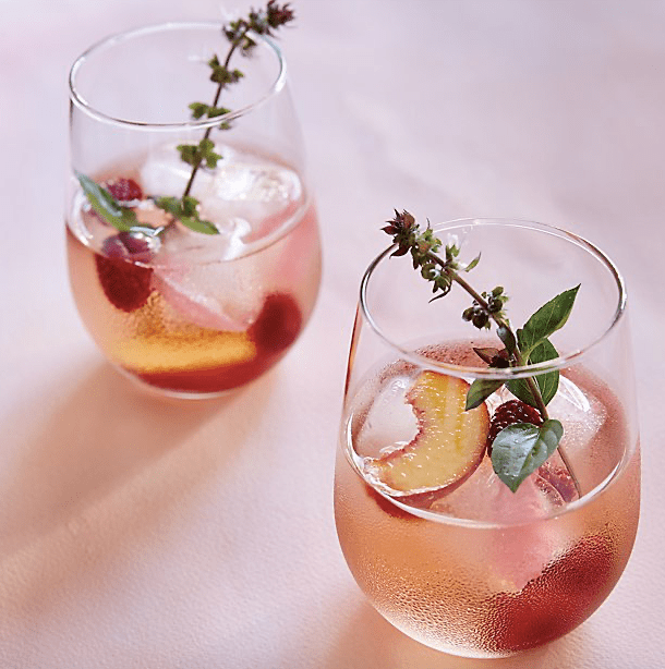 Goal Digger Stemless Wine Glass Chameleon-Dark Pink Glitter