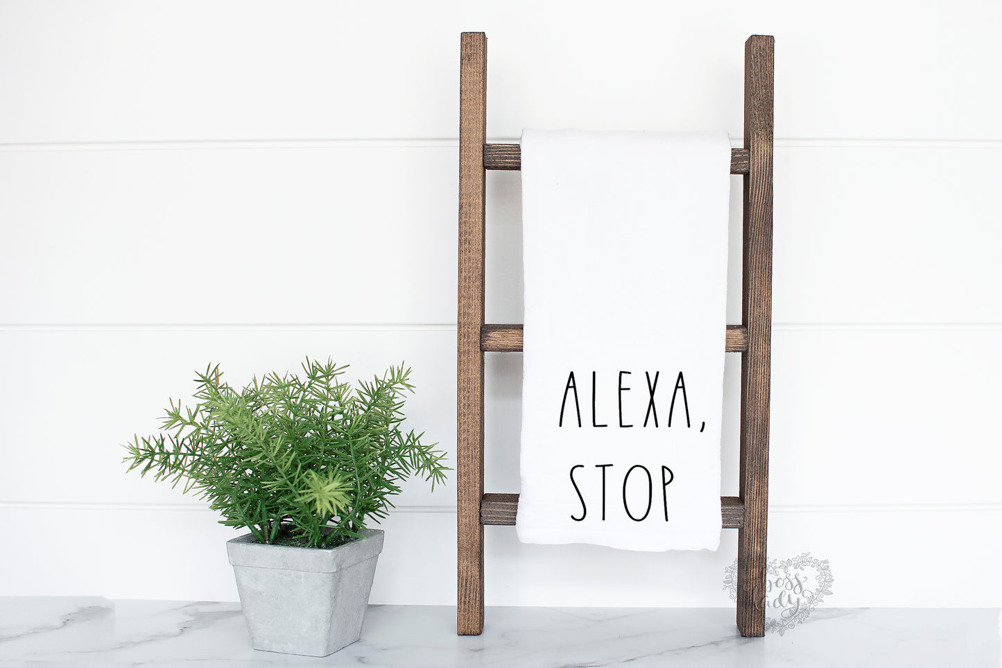 Alexa Stop Dish Towel