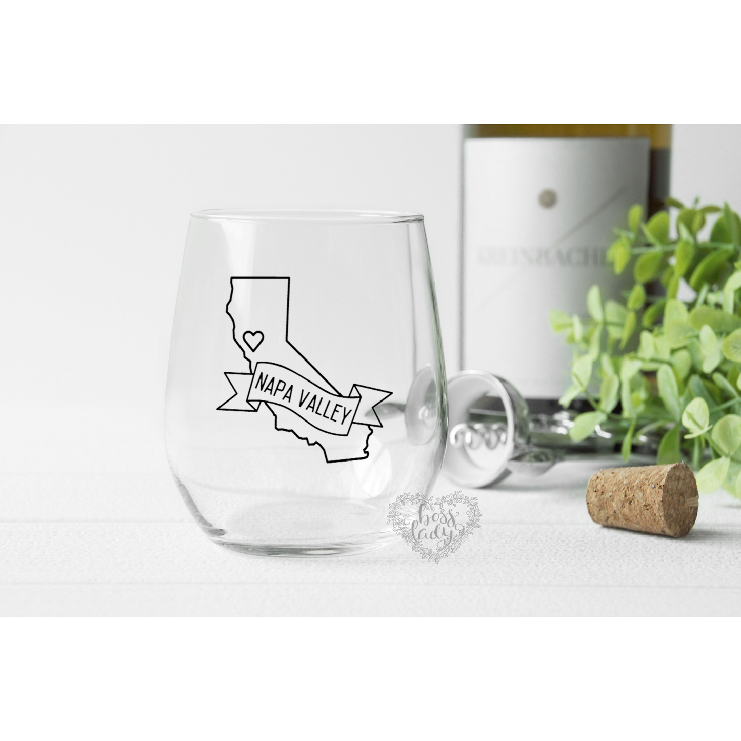 Napa Valley Stemless Wine Glass
