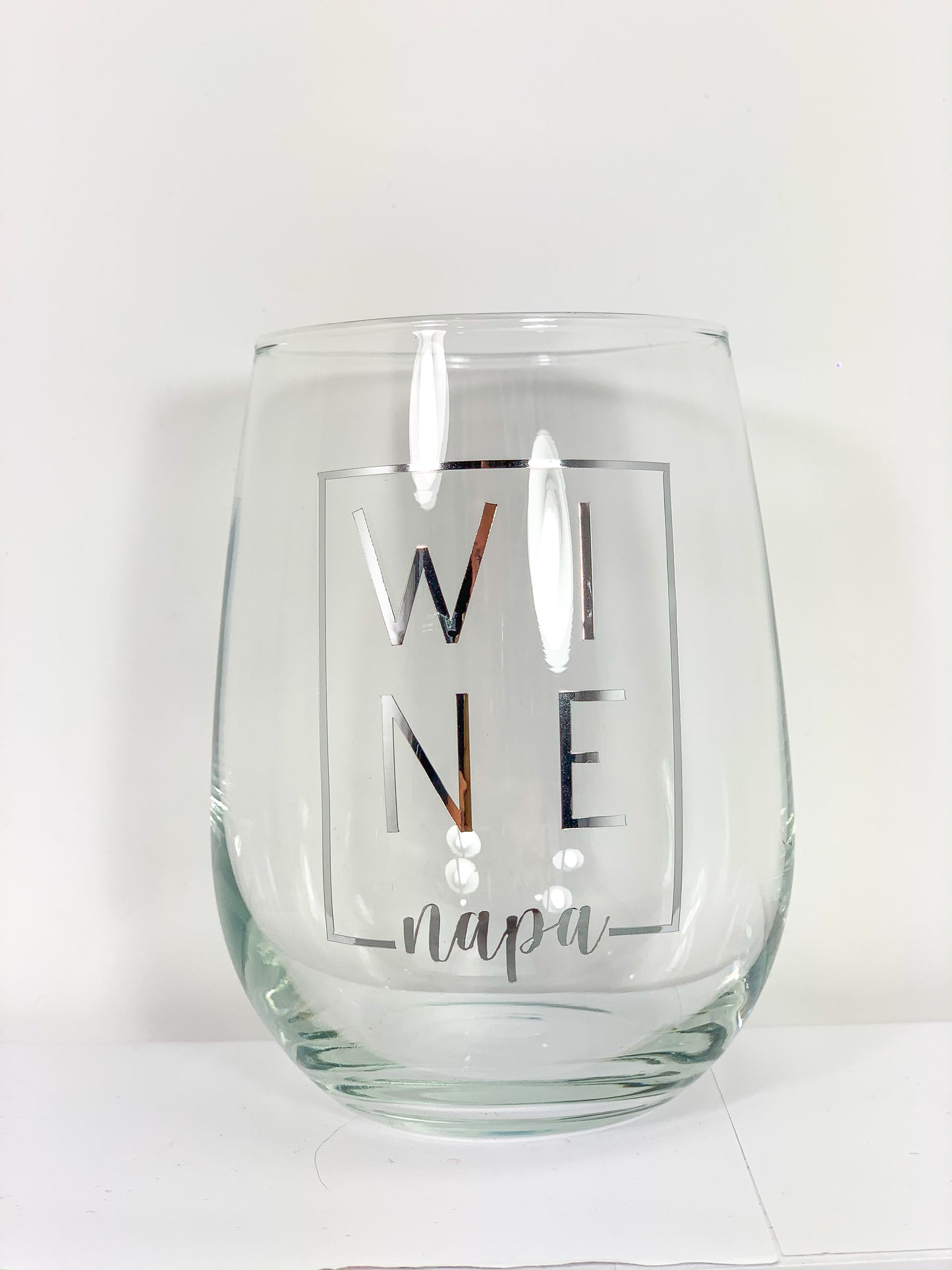 Wine Napa Valley Stemless Wine Glass