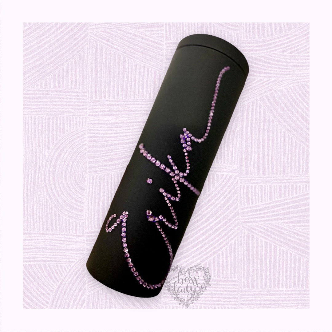 Personalized Rhinestone Tumbler Bedazzled Tumbler