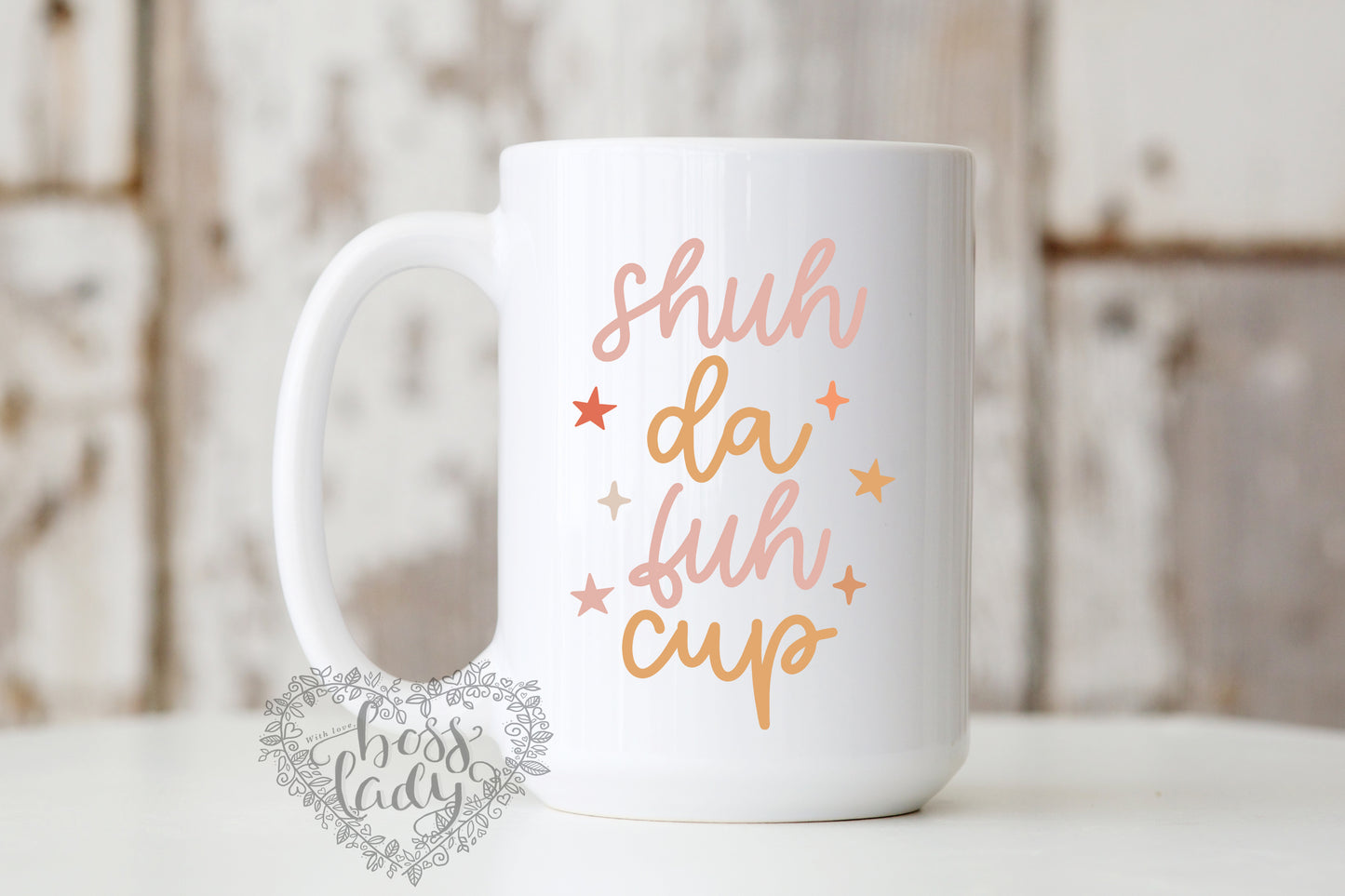 Shuh da fuh cup mug
