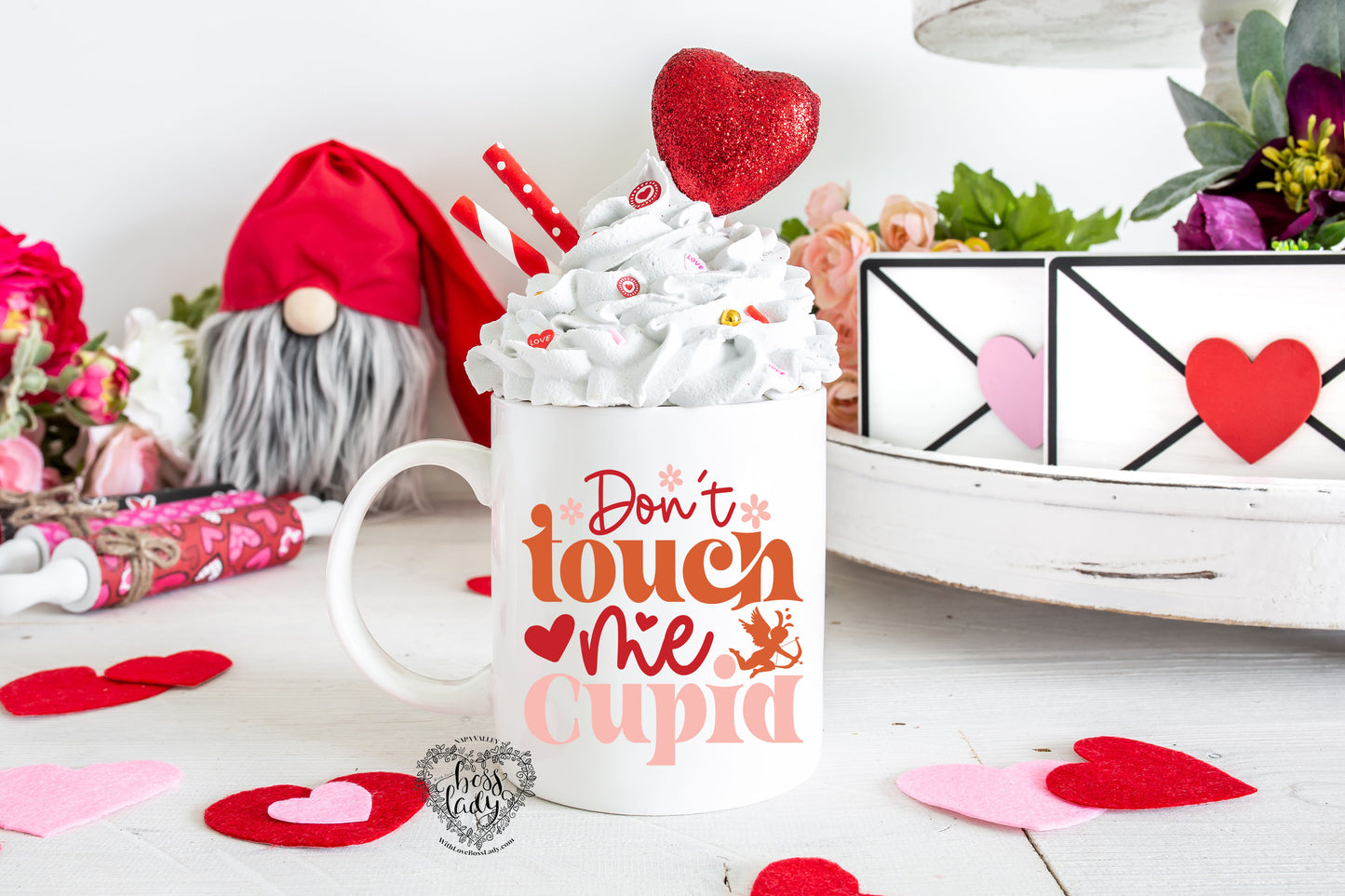 Don't Touch Me Cupid Valentine Mug