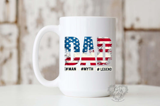 Dad USA Flag Mug
