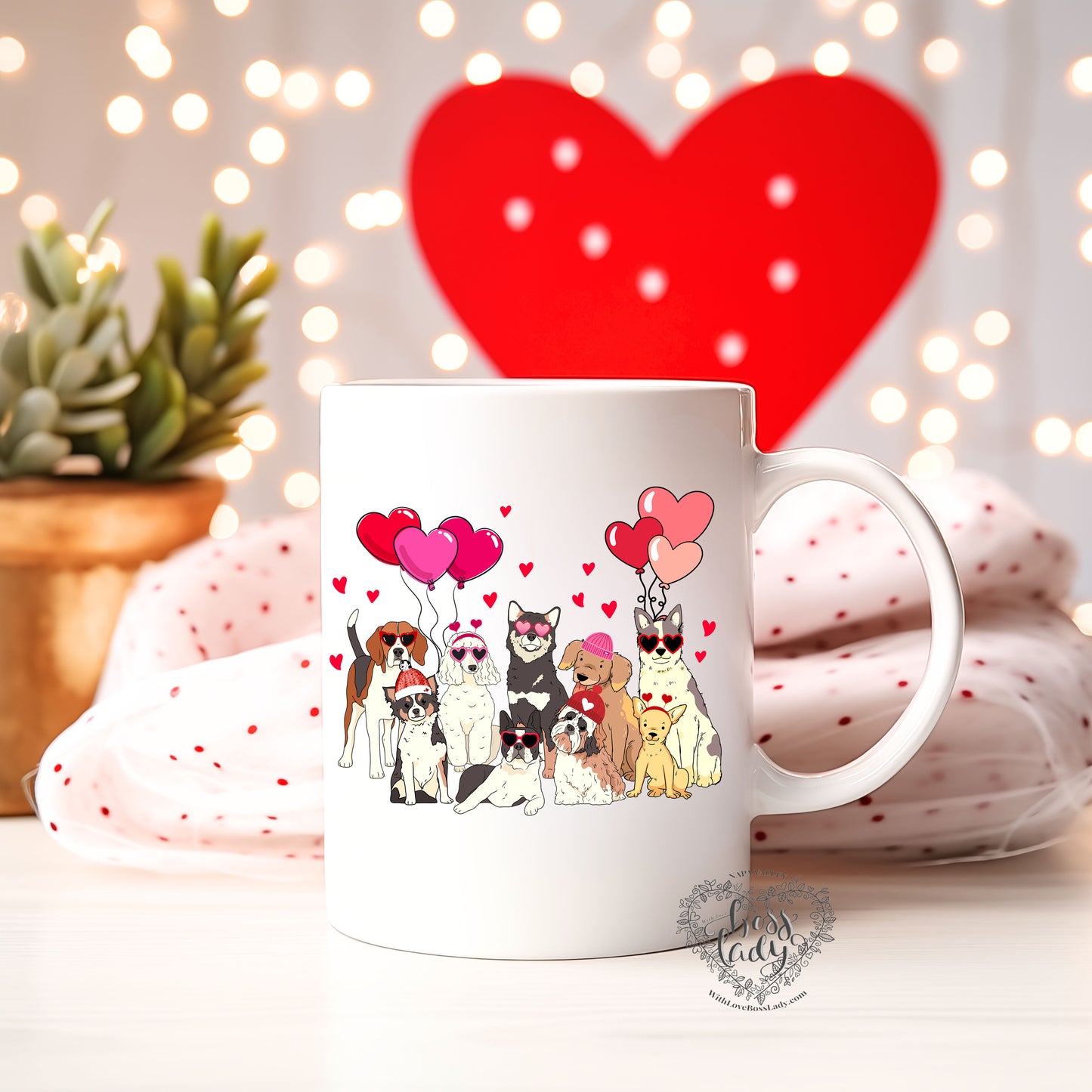 Valentine's Dog Mug