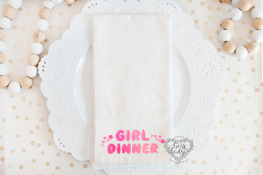 Girl Dinner Dish Towel