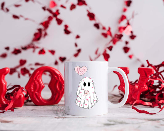 Be My Boo Ghost Valentine Mug