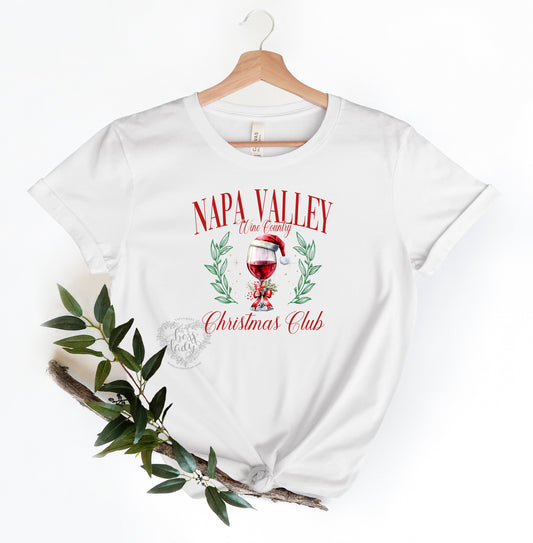 Napa Valley Wine Country Christmas Club Shirt