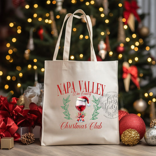 Napa Valley Wine Country Christmas Club Tote