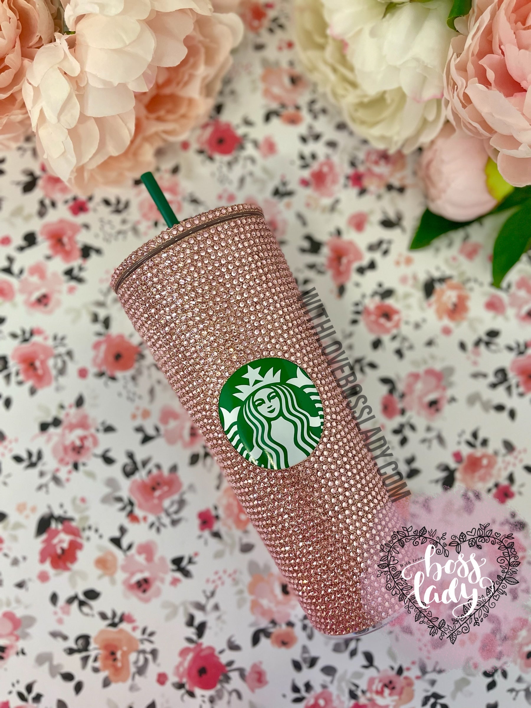 Starbucks Metaliic popular gold & pink