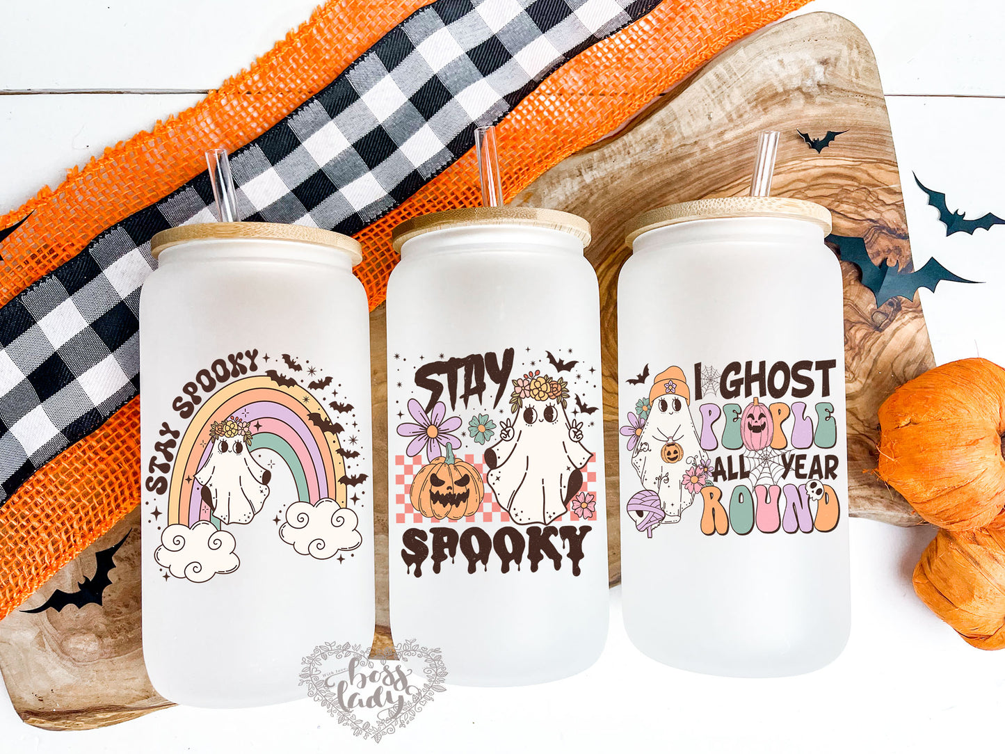 Celebrate Halloween with Cute Glass Can Tumblers - Limited Edition