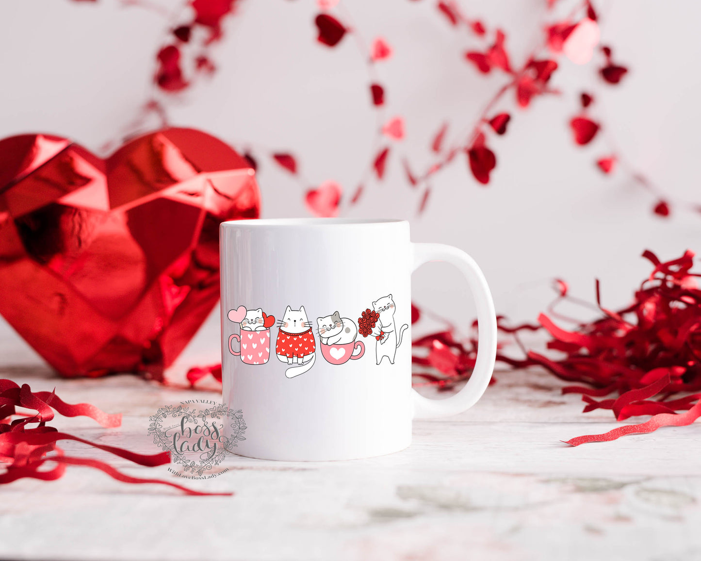 Cat Valentines Mug