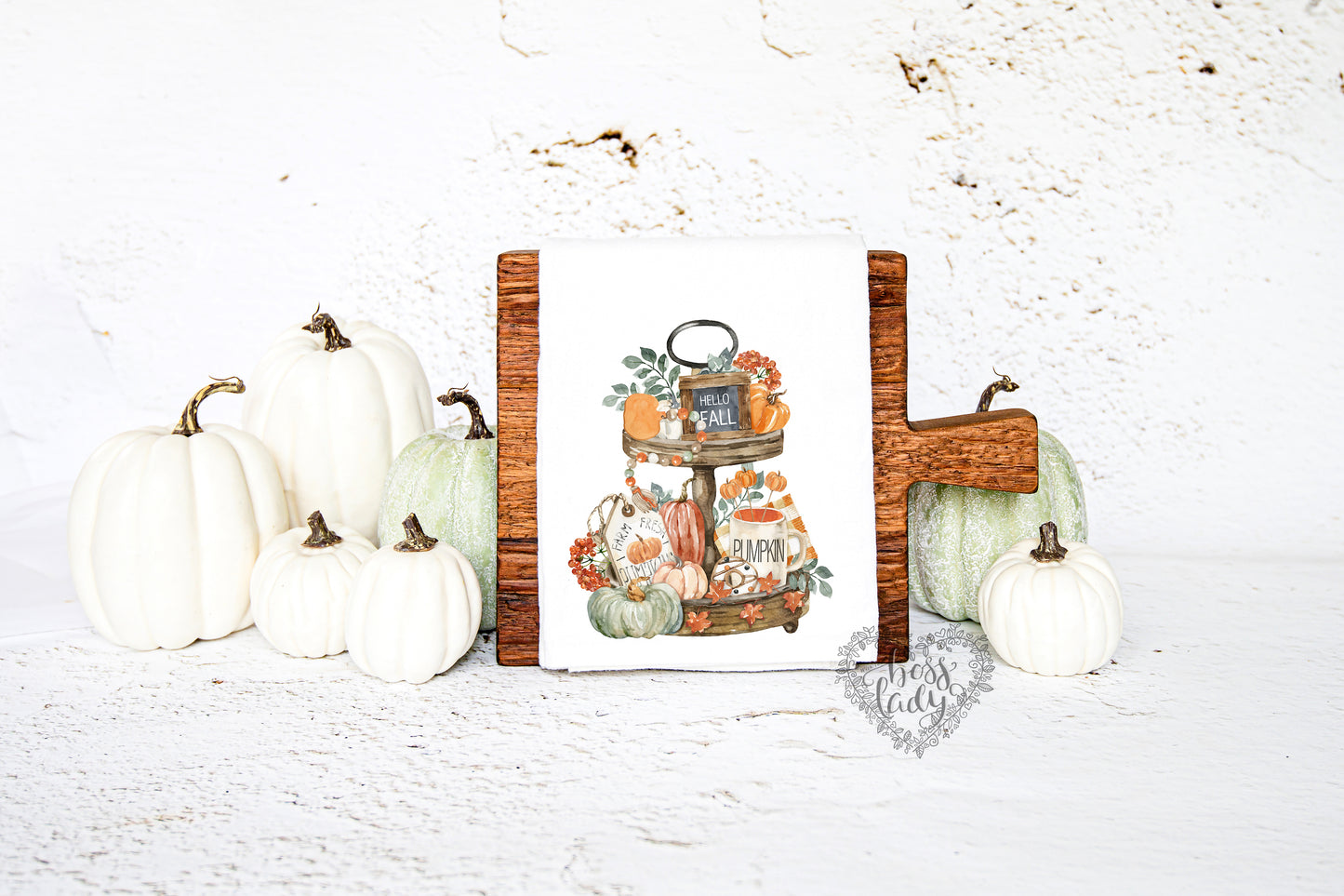 Fall Tiered Tray Dish Towel