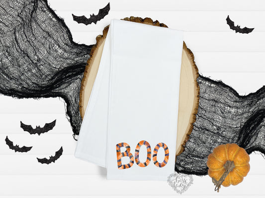Boo Halloween Dish Towel