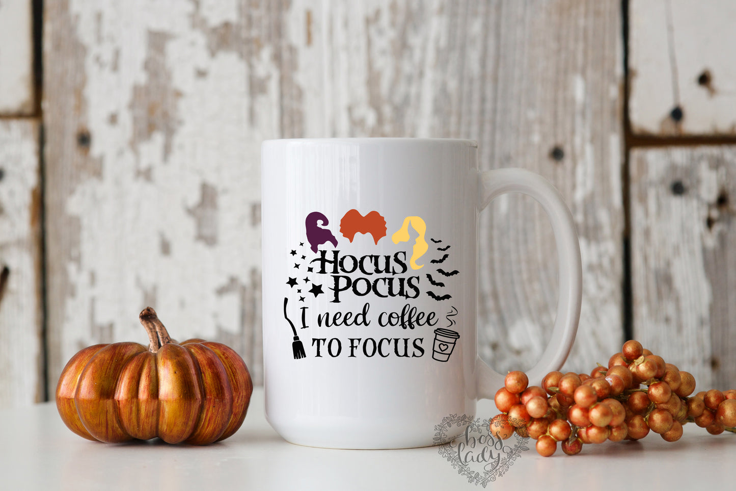 Hocus Pocus I Need Coffee To Focus Halloween Mug